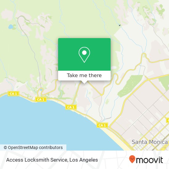 Access Locksmith Service map