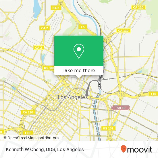 Mapa de Kenneth W Cheng, DDS