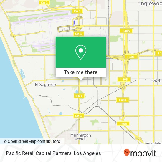 Mapa de Pacific Retail Capital Partners