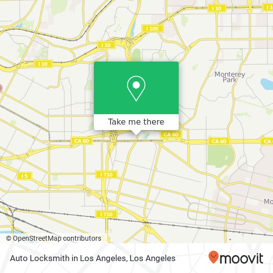 Auto Locksmith in Los Angeles map