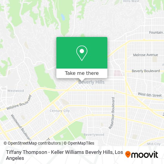 Tiffany Thompson - Keller Williams Beverly Hills map