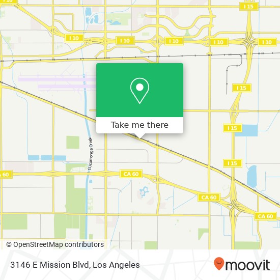 Mapa de 3146 E Mission Blvd