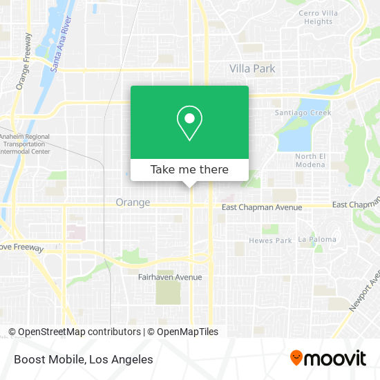 Mapa de Boost Mobile