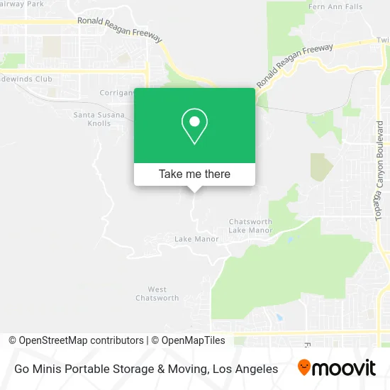 Go Minis Portable Storage & Moving map
