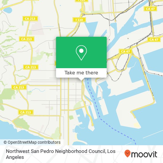 Mapa de Northwest San Pedro Neighborhood Council