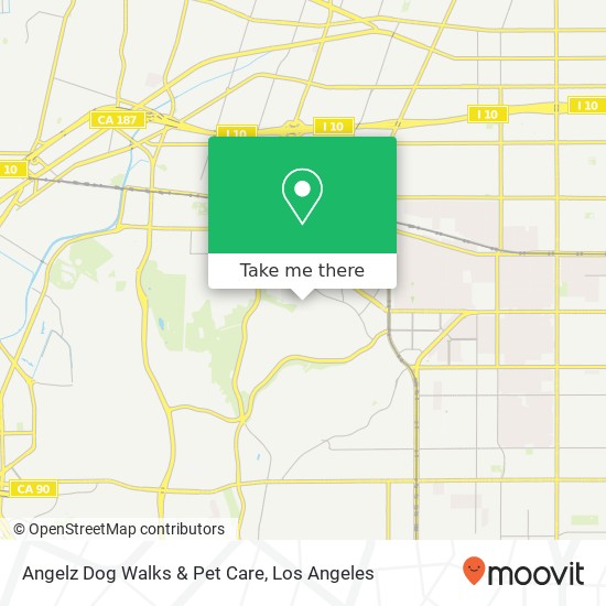 Angelz Dog Walks & Pet Care map