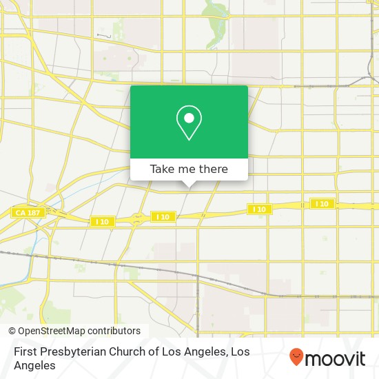 Mapa de First Presbyterian Church of Los Angeles