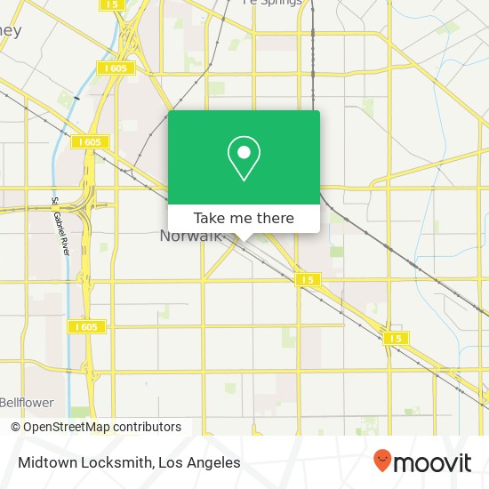 Midtown Locksmith map