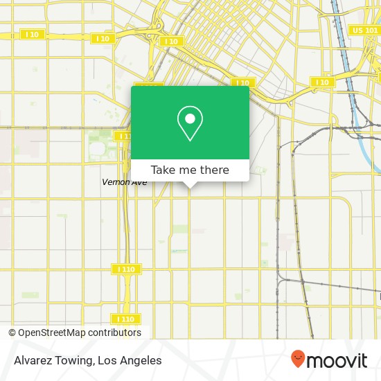 Alvarez Towing map