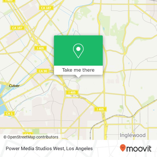 Mapa de Power Media Studios West