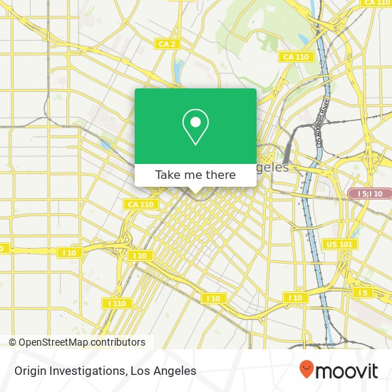 Origin Investigations map