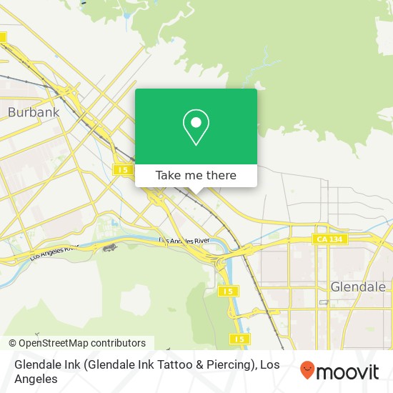 Mapa de Glendale Ink (Glendale Ink Tattoo & Piercing)