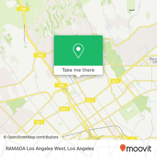 Mapa de RAMADA Los Angeles West