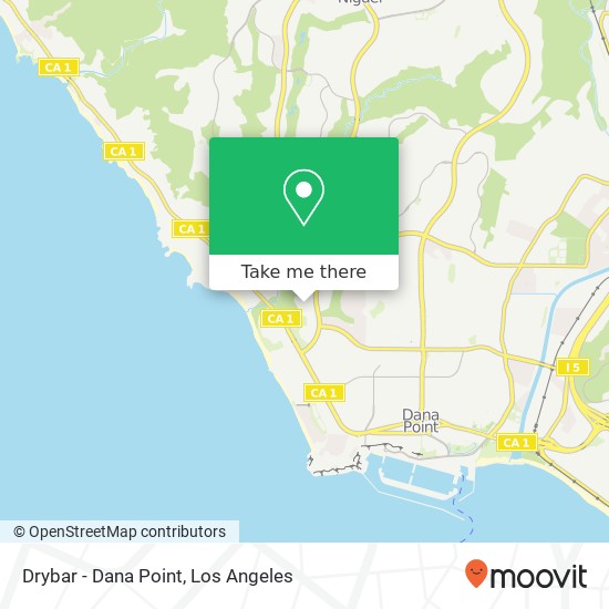 Mapa de Drybar - Dana Point