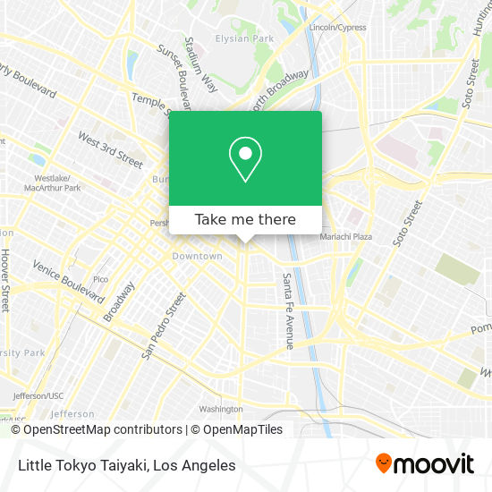 Little Tokyo Taiyaki map