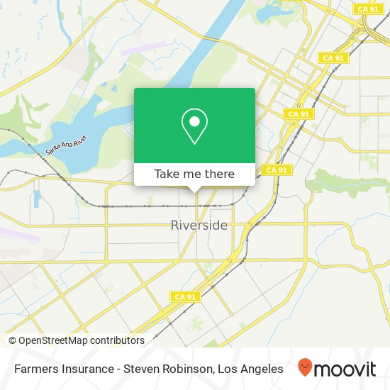 Farmers Insurance - Steven Robinson map