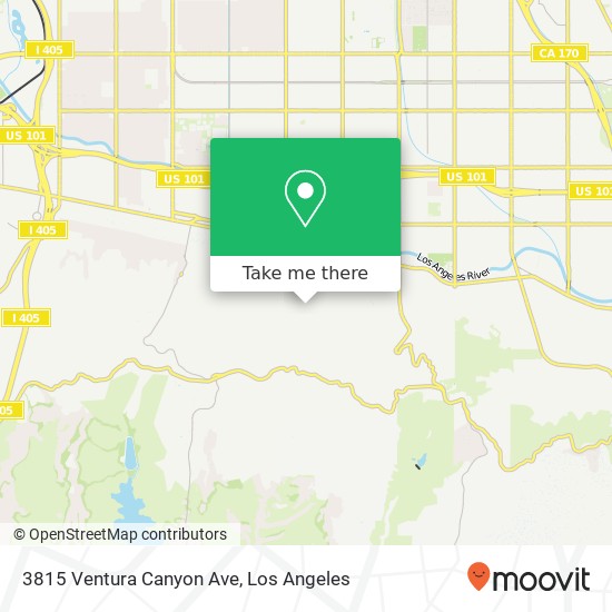 Mapa de 3815 Ventura Canyon Ave
