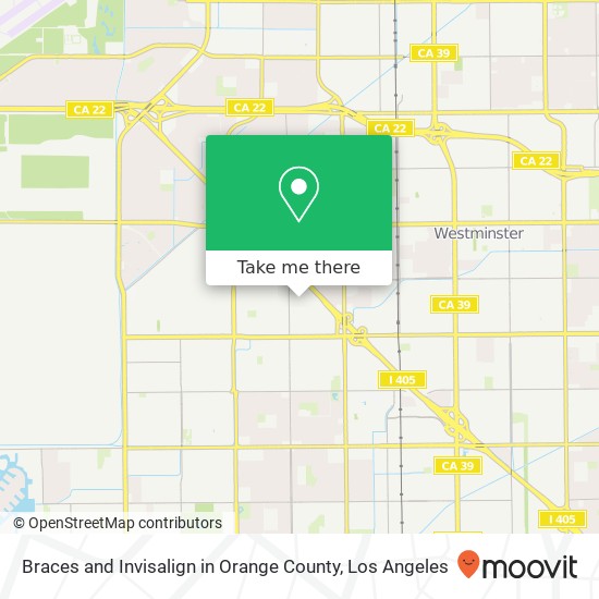 Mapa de Braces and Invisalign in Orange County