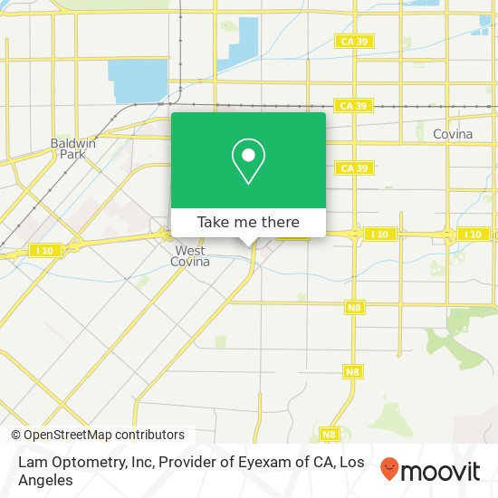 Mapa de Lam Optometry, Inc, Provider of Eyexam of CA