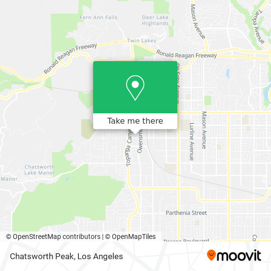 Mapa de Chatsworth Peak