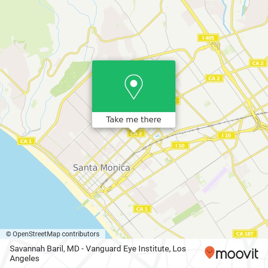 Savannah Baril, MD - Vanguard Eye Institute map