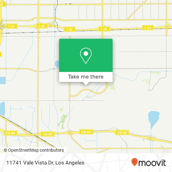 11741 Vale Vista Dr map
