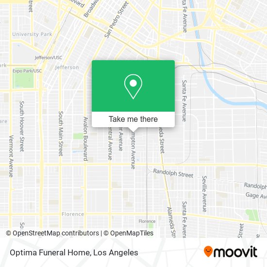 Optima Funeral Home map