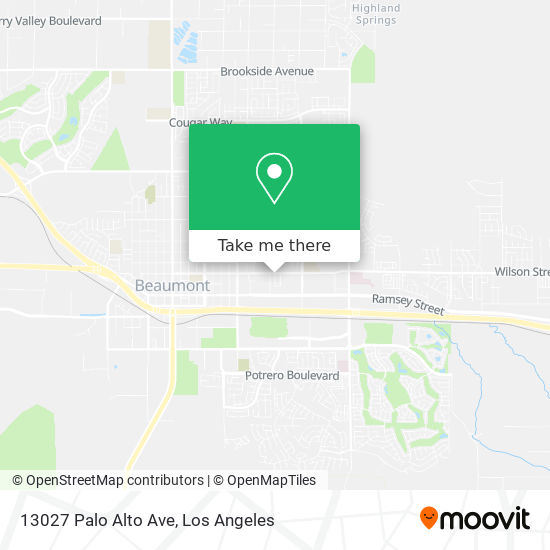 Mapa de 13027 Palo Alto Ave