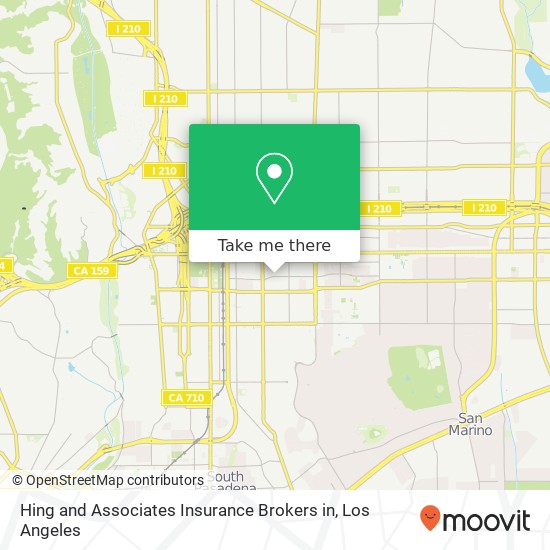 Mapa de Hing and Associates Insurance Brokers in