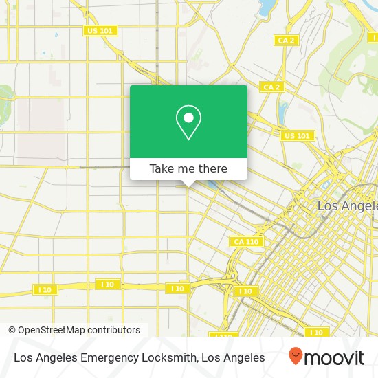 Los Angeles Emergency Locksmith map