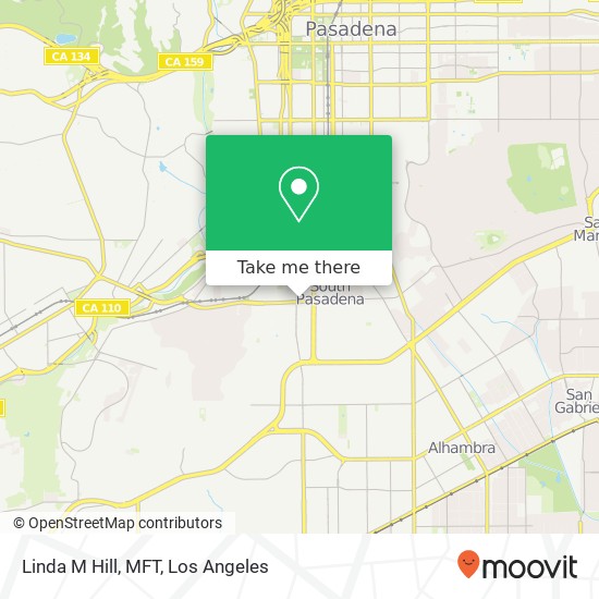 Linda M Hill, MFT map