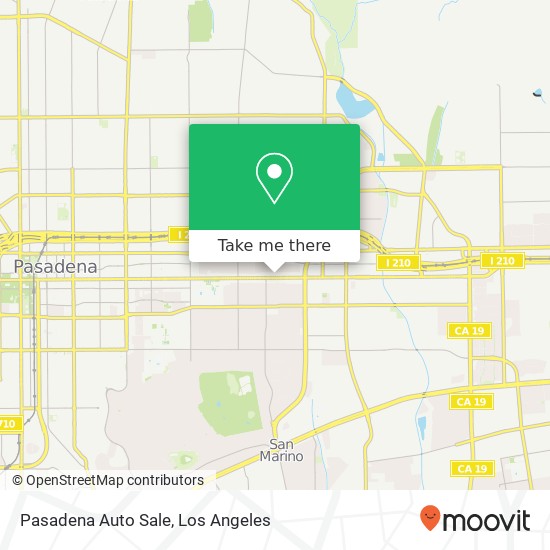 Mapa de Pasadena Auto Sale