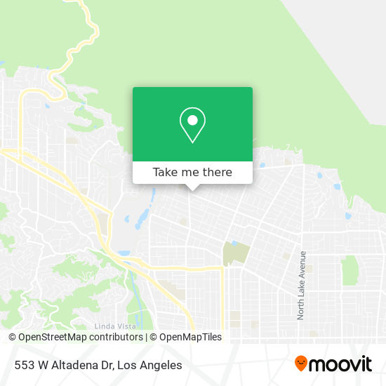 Mapa de 553 W Altadena Dr