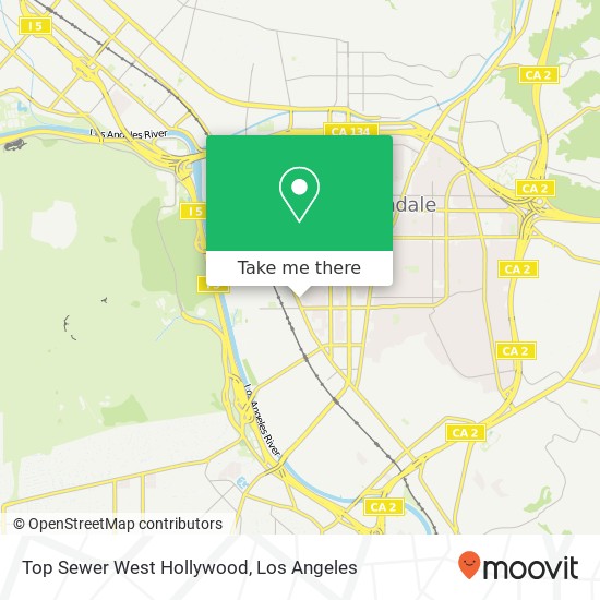 Top Sewer West Hollywood map