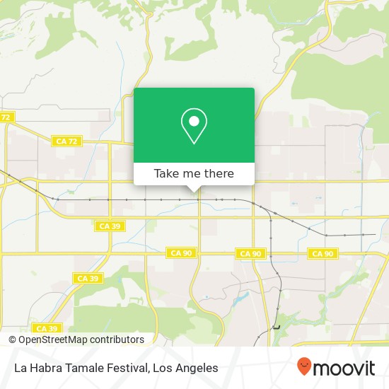 La Habra Tamale Festival map