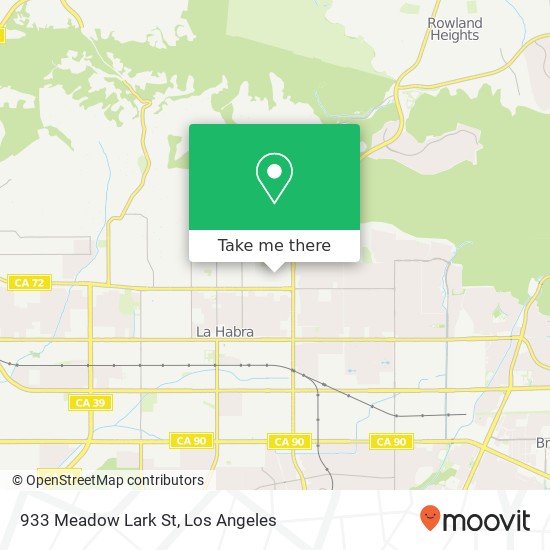 Mapa de 933 Meadow Lark St