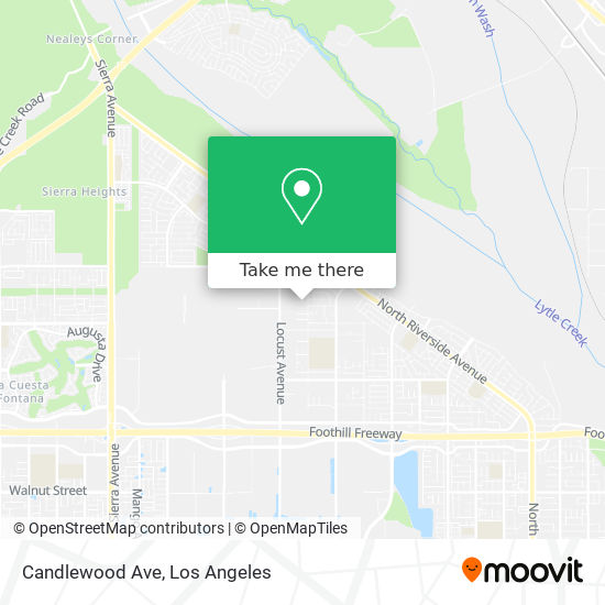 Candlewood Ave map