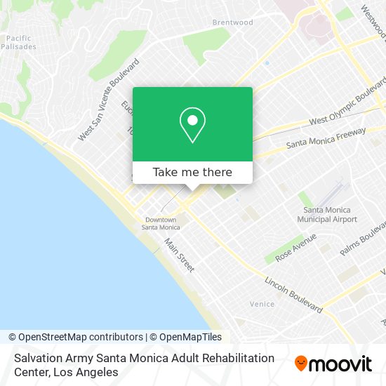 Salvation Army Santa Monica Adult Rehabilitation Center map