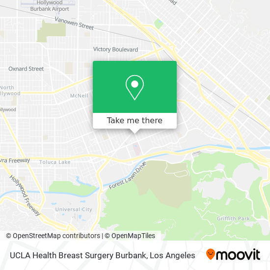 UCLA Health Breast Surgery Burbank map