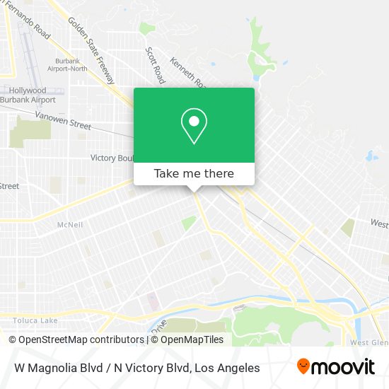 W Magnolia Blvd / N Victory Blvd map