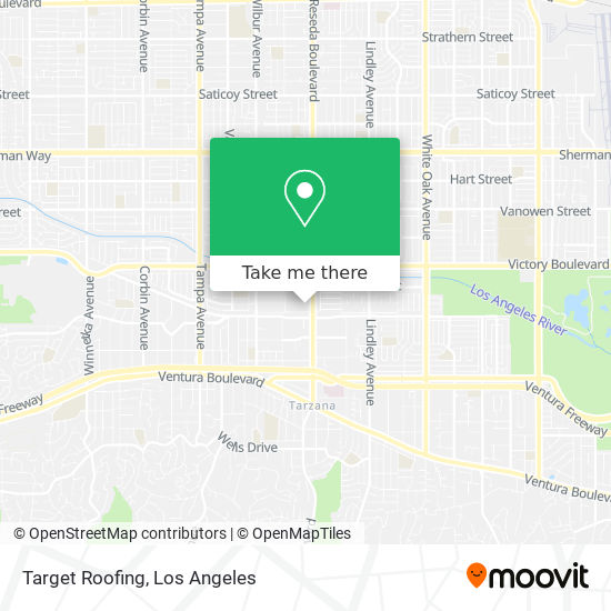 Target Roofing map