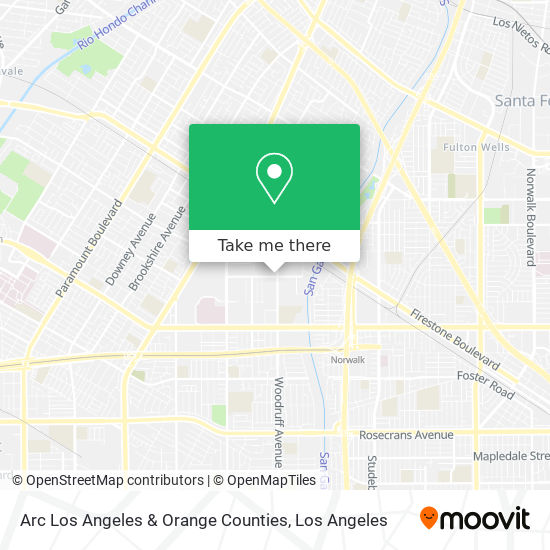 Mapa de Arc Los Angeles & Orange Counties