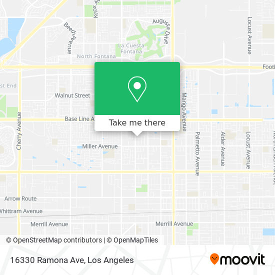 Mapa de 16330 Ramona Ave