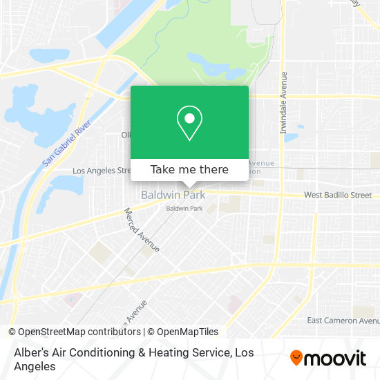 Alber's Air Conditioning & Heating Service map