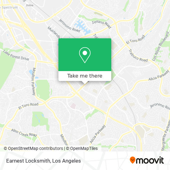 Earnest Locksmith map