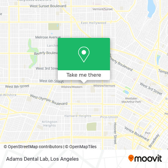 Mapa de Adams Dental Lab