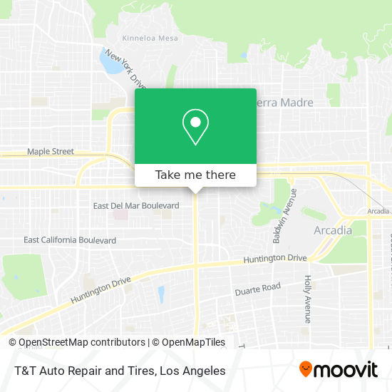 Mapa de T&T Auto Repair and Tires