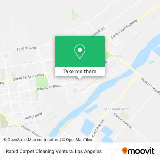 Rapid Carpet Cleaning Ventura map
