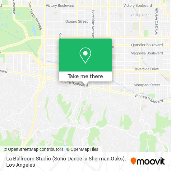 Mapa de La Ballroom Studio (Soho Dance la Sherman Oaks)