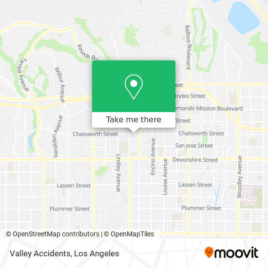 Valley Accidents map